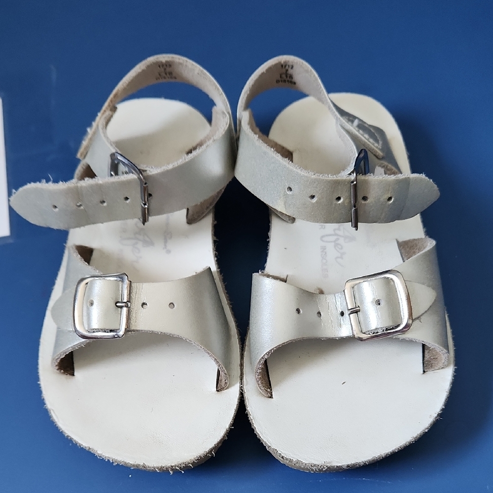 Kids Sun San Sandals Silver